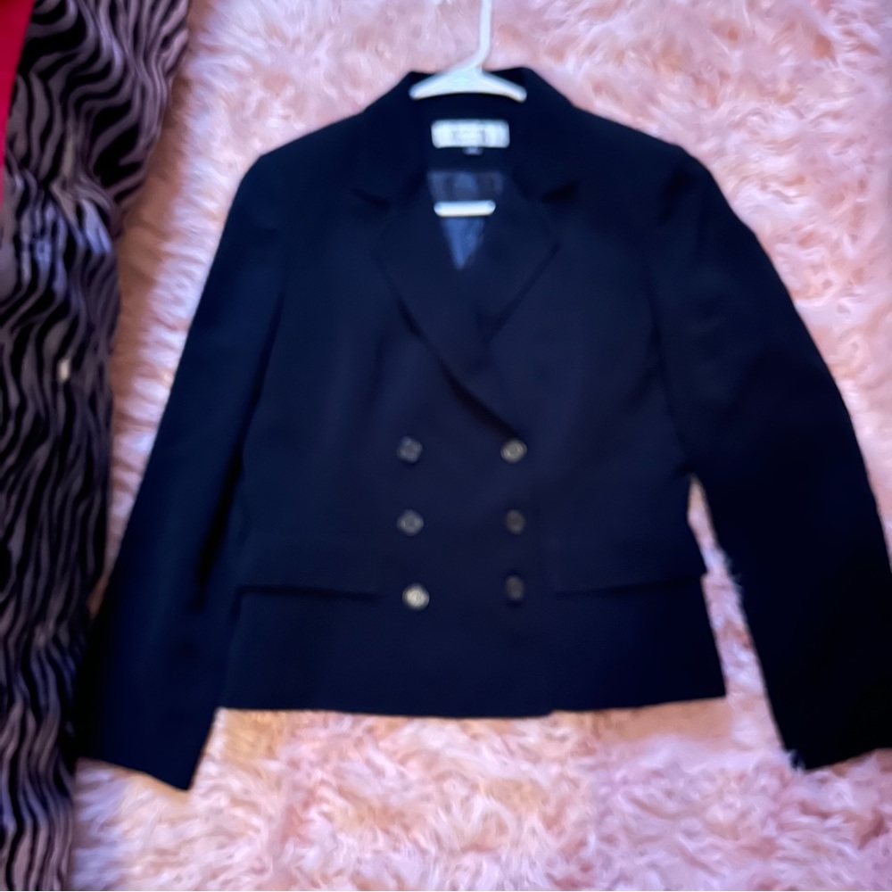 Navy Blue Double Breasted Jacket - image 1